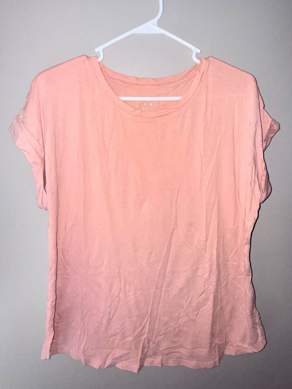 Soft Pink Women's Crew Neck Tee - Brand Unspecified